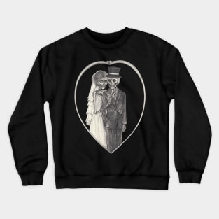 Couple love wedding skull. Crewneck Sweatshirt